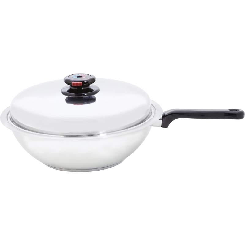Chefs Secret T304 Stainless Steel Wok-stir-fry Pan- Fry Pan
