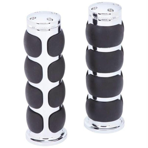 Diamond Plate 30mm Universal Motorcycle Replacement Handlebar Grips