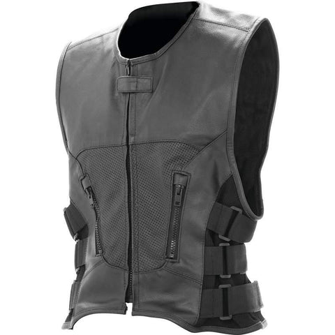 Rocky Mountain Hides Solid Genuine Buffalo Leather Vest- M