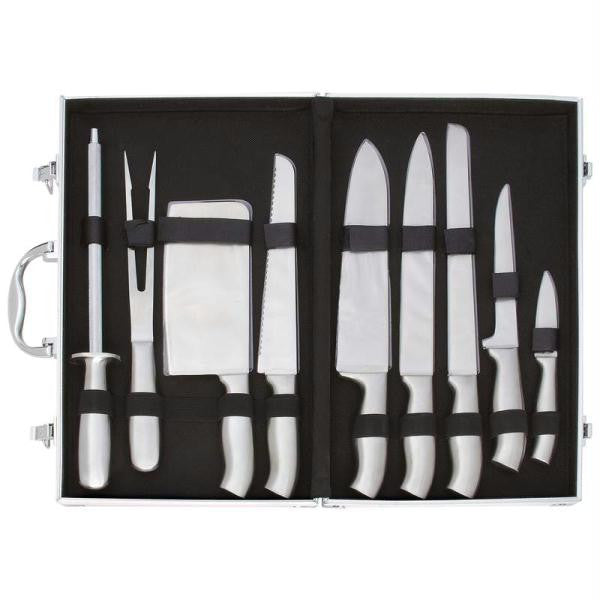 Slitzer 10pc Stainless Steel Cutlery Set In Case