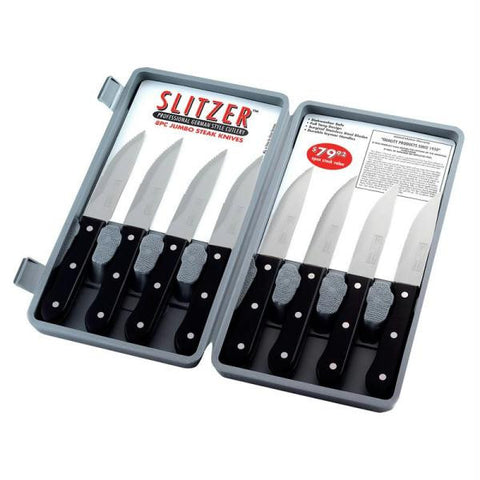 Slitzer 8pc Professional German-style Jumbo Steak Knives