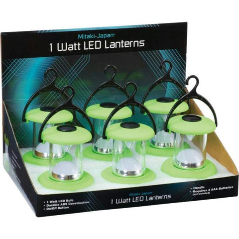 Mitaki-japan 6pc 1 Watt Led Lanterns In Countertop Display