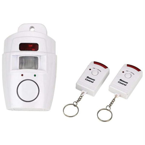 Mitaki-japan Motion Sensor Alarm Set With 2 Keychain Remotes