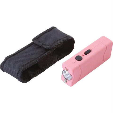 Maxam Rechargeable 300,000v Pink Mini Stun Gun-led Flashlight