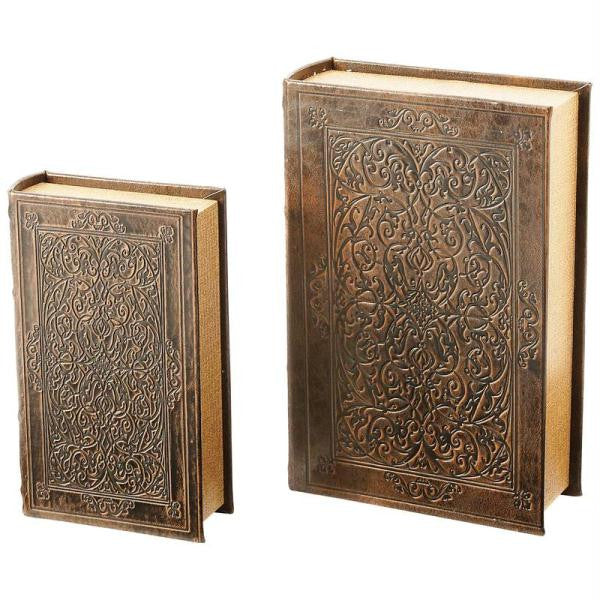 2pc Faux Book Safe Set