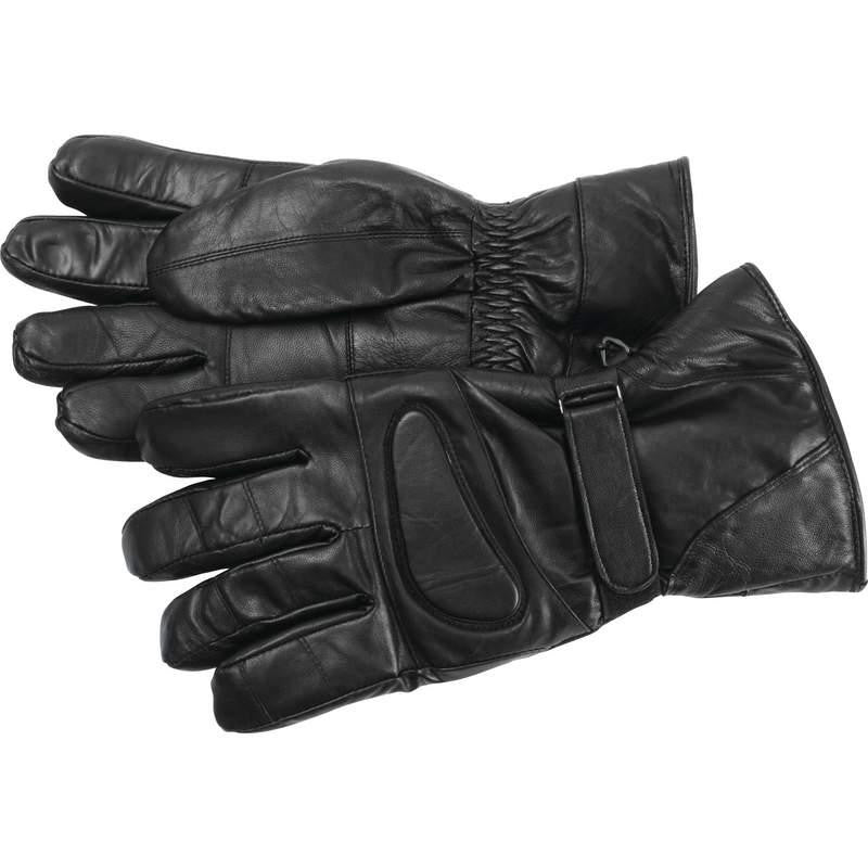 Diamond Plate Solid Genuine Lambskin Leather Motorcycle Gloves- L