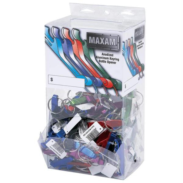 Maxam 100pc Bottle Opener Keychains In Countertop Display