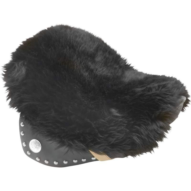 Diamond Plate Genuine Sheepskin Motorcycle Seat Cushion