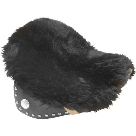 Diamond Plate Genuine Sheepskin Motorcycle Seat Cushion