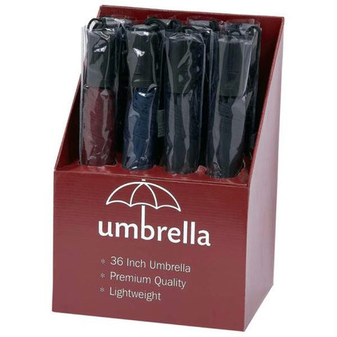 All-weather 12pc 40" Umbrellas In Countertop Display