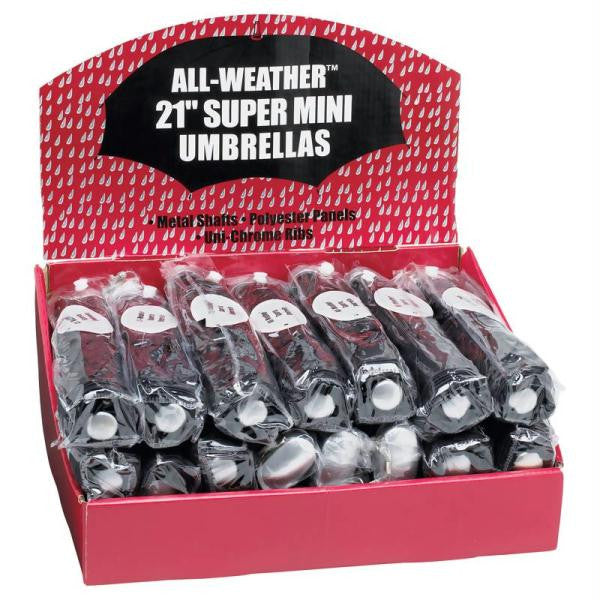 All-weather 24pc 42" Umbrellas In Countertop Display