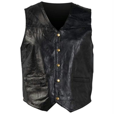 Giovanni Navarre Italian Stone Design Genuine Leather Vest- 5x