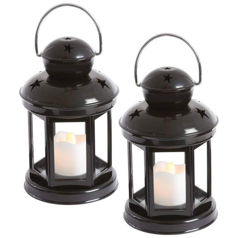 Wyndham House 2pc 6" Led Candle And Lantern Set- 6inled Candle Lantern Set