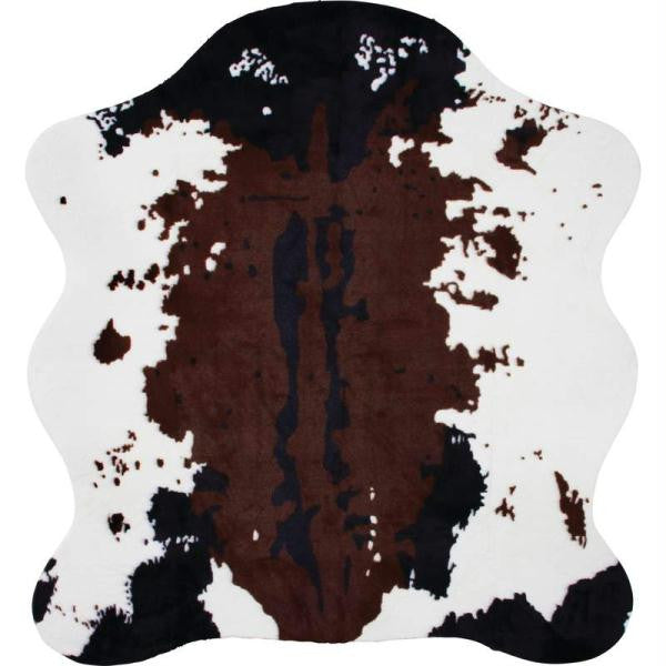 Classic Safari 56" X 61" Cow Print Rug