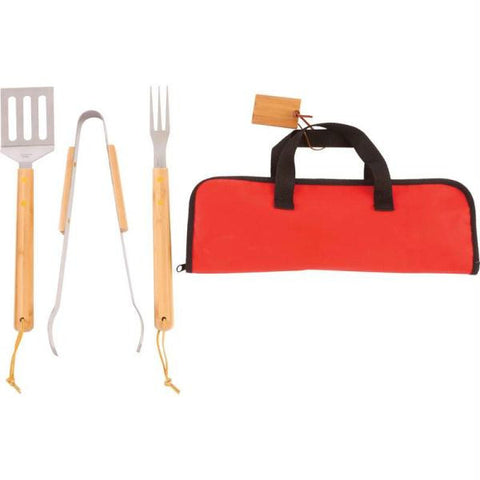 Chefmaster 4pc Stainless Steel Barbeque Tool Set