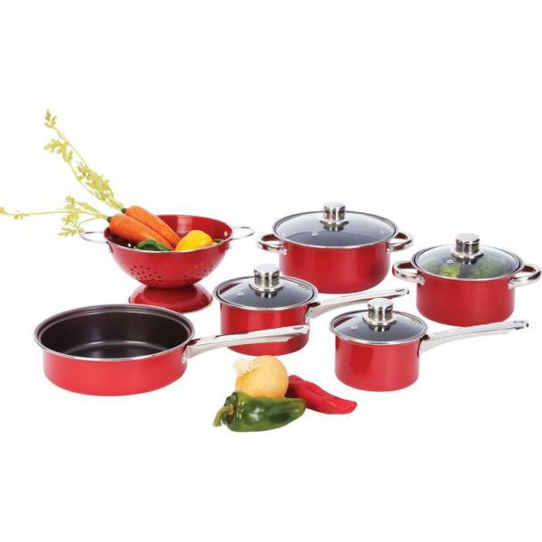 Chefs Secret 10pc Heavy-gauge Even-heating Steel Cookware Set