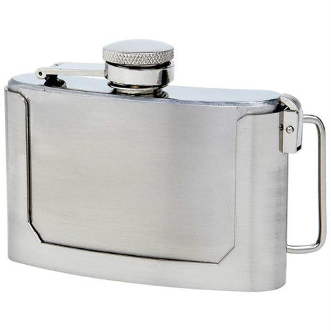 Maxam 3oz Stainless Steel Belt Buckle Flask