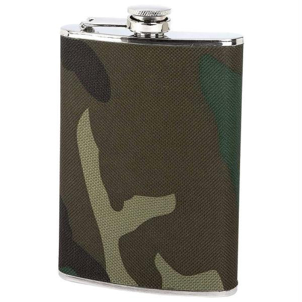 Maxam 8oz Stainless Steel Flask With Camouflage Wrap