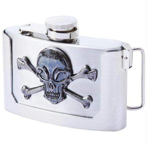 Maxam 3oz Stainless Steel Belt Buckle Flask