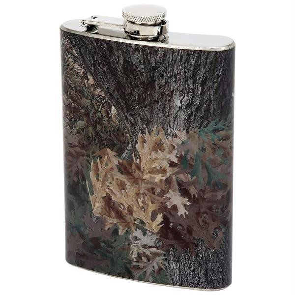 Maxam 8oz Stainless Steel Flask With Camouflage Wrap