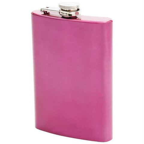 Maxam 8oz Stainless Steel Flask- Pink