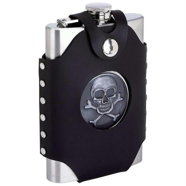 Maxam 8oz Stainless Steel Flask With Sheath