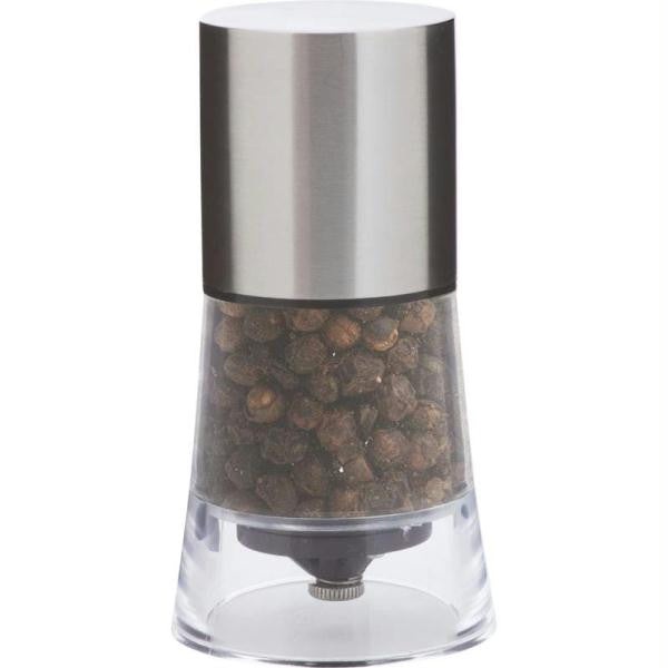 Chefs Secret Stainless Steel &amp; Acrylic Pepper Mill