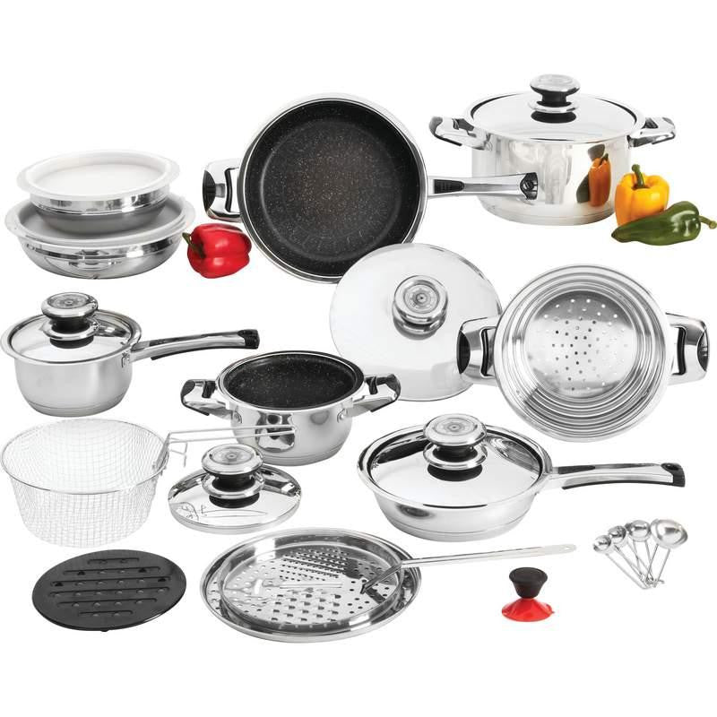 Everclad 26pc 12-element, Heavy-gauge Non-stick Stainless Steel Cookware Set