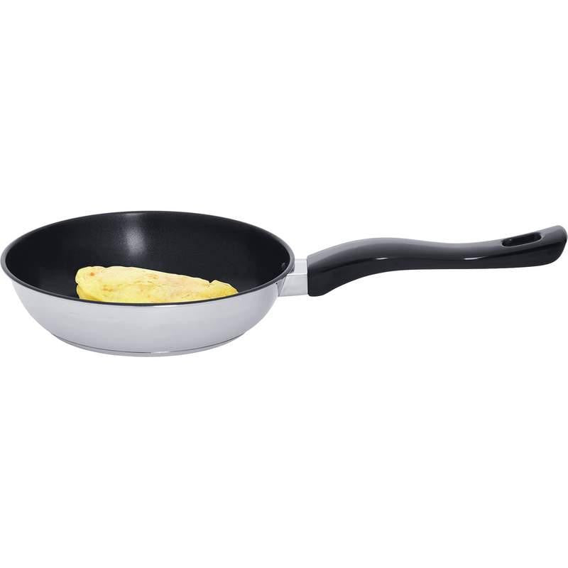 Precise Heat 8-1-4" T304 Stainless Steel Omelet Pan With Non-stick Coating- Stic