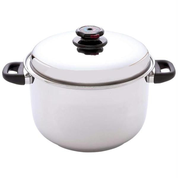 Steam Control 12qt 12-element T304 Stainless Steel Stockpot