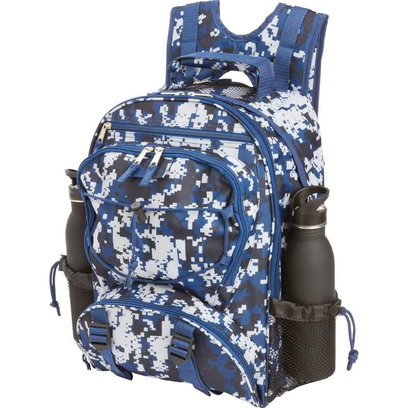 Extreme Pak Blue Digital Camo Water-resistant Backpack