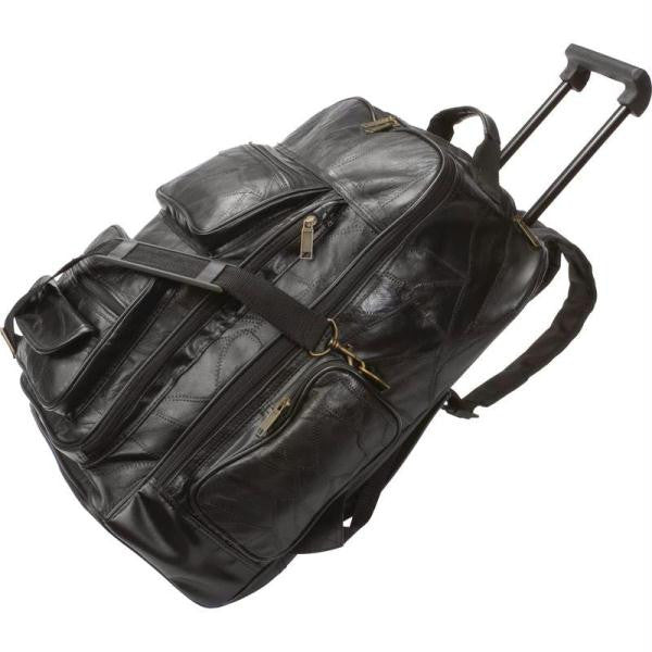 Embassy Italian Stone Design Genuine Leather Trolley-backpack