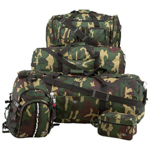 Extreme Pak Invisible Pattern Camouflage Water-resistant 5pc Luggage Set