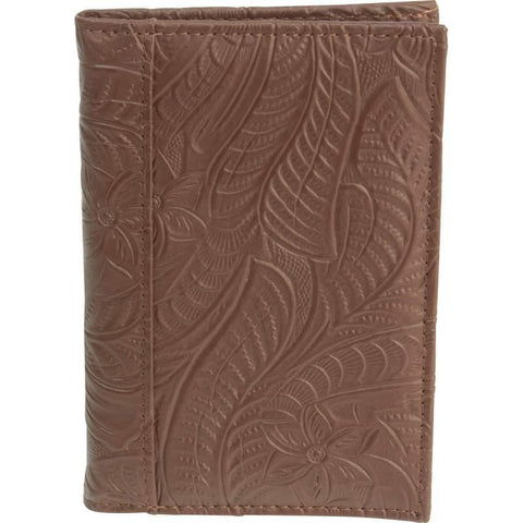 Casual Outfitters Brown Solid Genuine Leather Passport Cover