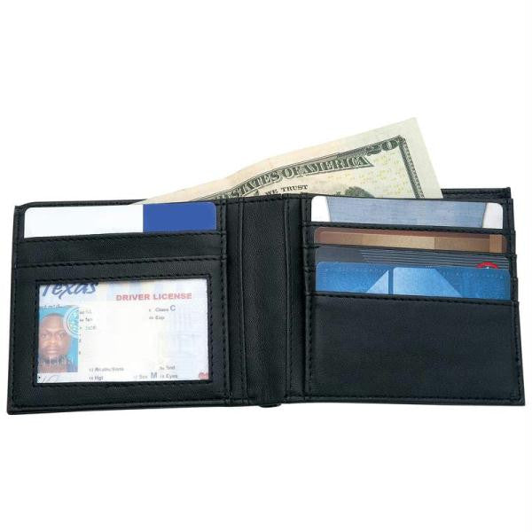 Embassy Mens Solid Genuine Leather Bi-fold Wallet- Fold