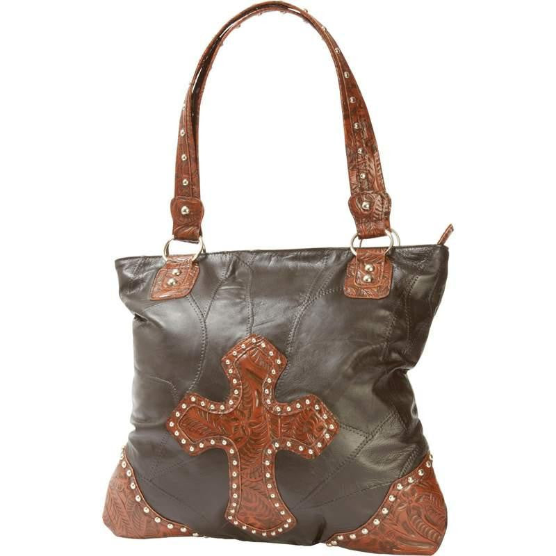 Casual Outfitters Italian Stone Design Genuine Leather Cross Purse