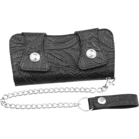 Casual Outfitters Solid Genuine Leather Chain Wallet