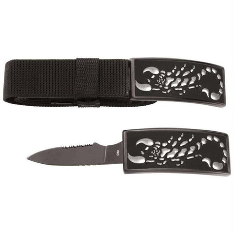 Maxam Belt Knife Scorpion Buckle