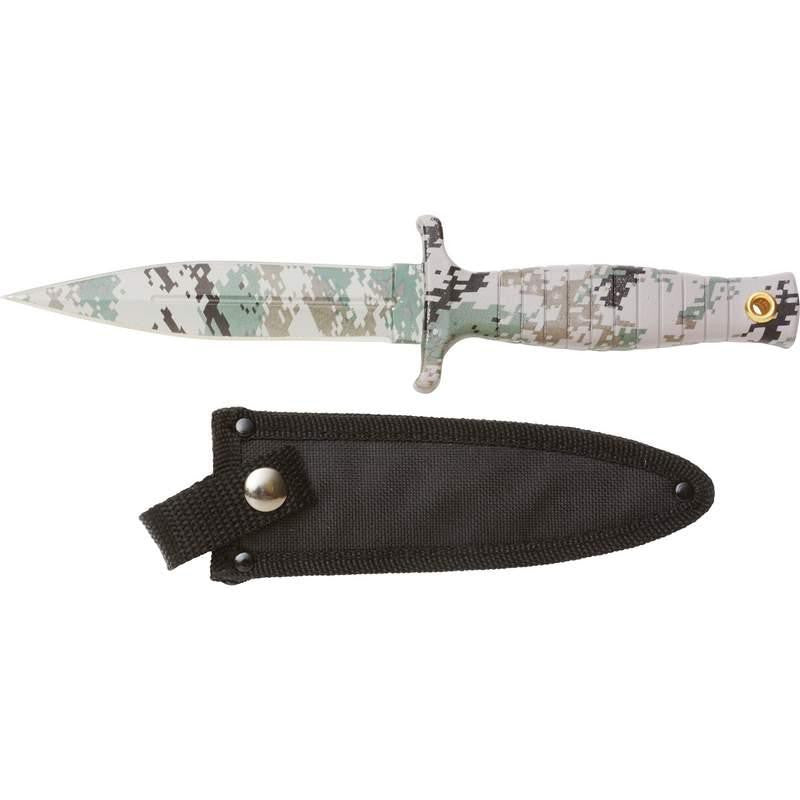 Rampant Fixed Blade Digital Camo Coated Hunting Knife- Dig Cam