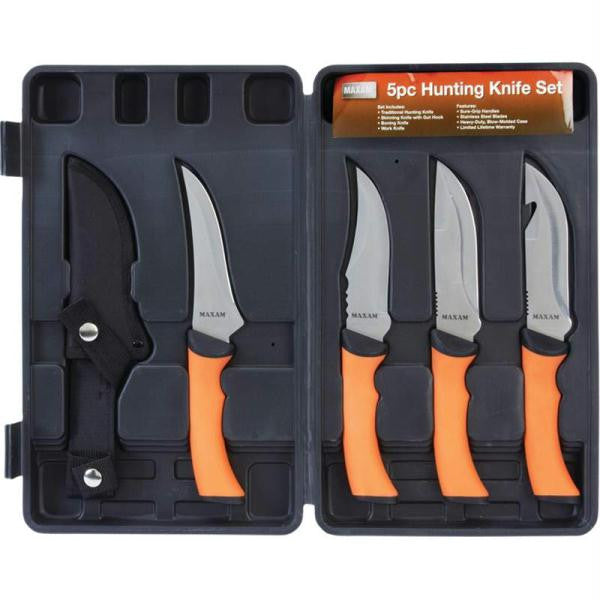 Maxam 5pc Hunting Knife Set