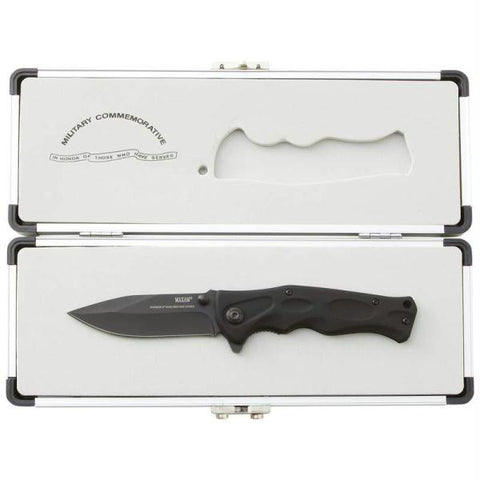 Maxam Commemorative Military Assisted Opening Liner Lock Knife