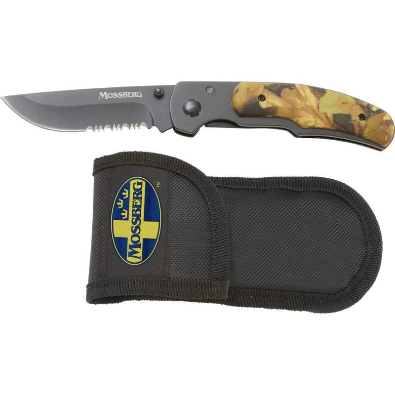 Mossberg Camo Liner Lock Knife