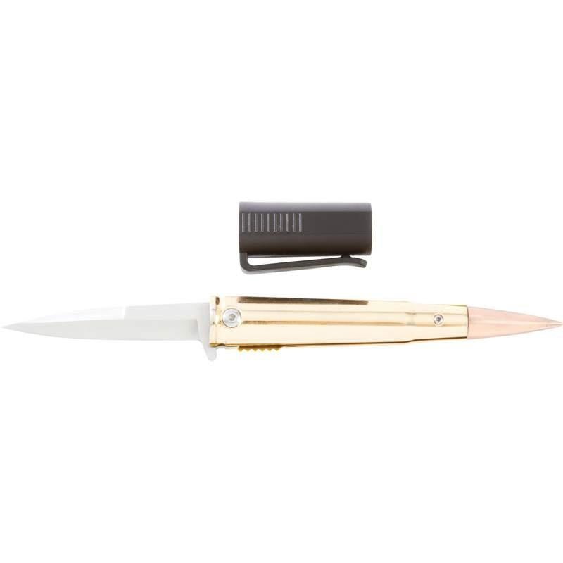 Maxam 5-1-2" Assisted Opening Bullet-shaped Pocket Knife