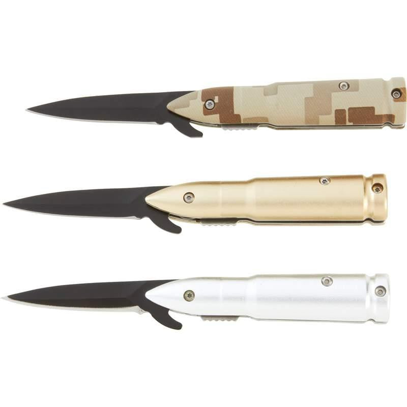 Maxam 12pc Assisted Opening Bullet-shaped Liner Lock Knife In Countertop Display