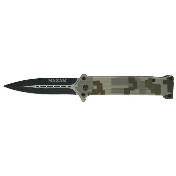 Maxam Assisted Opening Digital Camo Liner Lock Knife