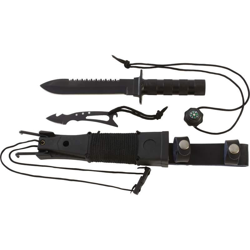 Maxam Fixed Blade Survival Knife With Sheath