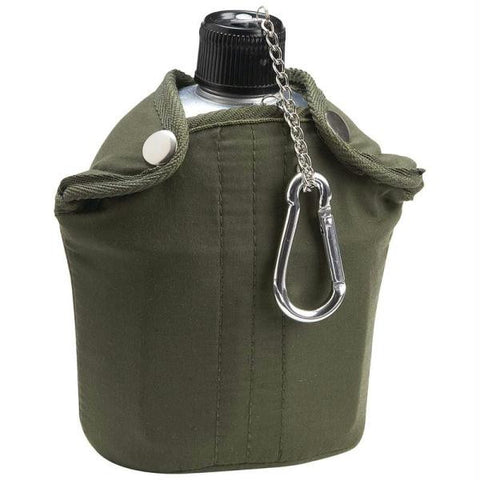 Maxam 32oz Aluminum Canteen With Cover And Cup