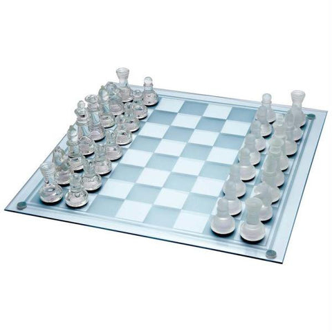 Maxam 33pc Glass Chess Set