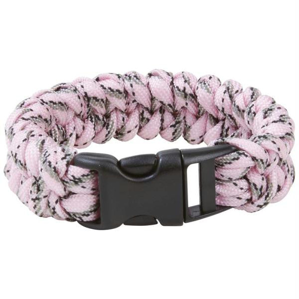 Maxam 8" Pink Camo Paracord Bracelet