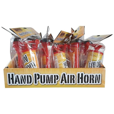 Club Fun 12pc Hand Pump Air Horn Display- 12pc Dsp